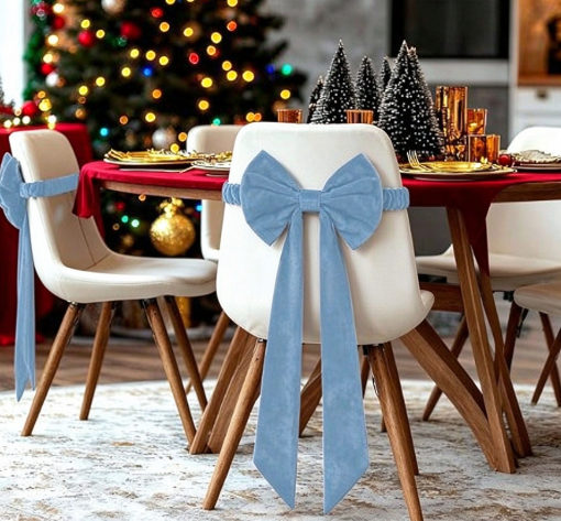⏳🔥50 % RABATT I BEGRENSET TID! ⏰🎀Stor julebue i fløyel – elegant dekorasjon til juletreet og hjemmet