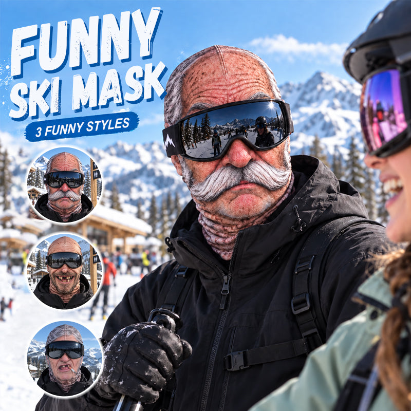 🎁😂 Sjov, realistisk skimaske – den perfekte gave til vinterentusiaste
