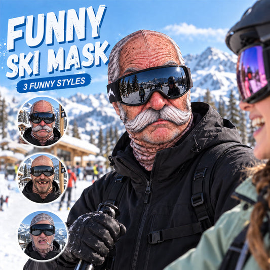 🎁😂 Sjov, realistisk skimaske – den perfekte gave til vinterentusiaste