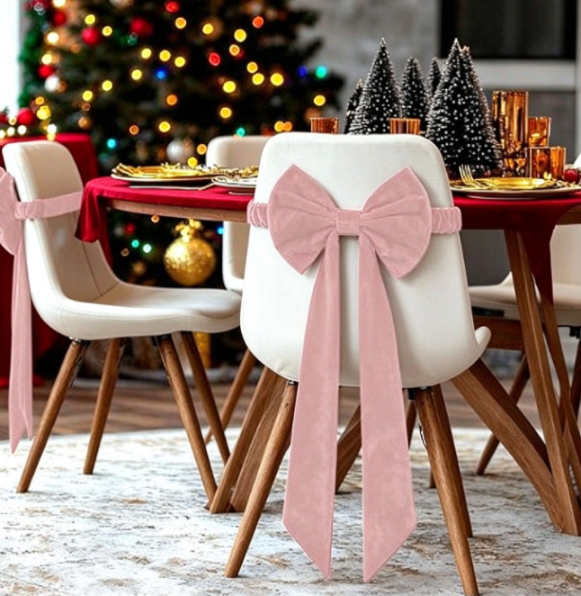 ⏳🔥50 % RABATT I BEGRENSET TID! ⏰🎀Stor julebue i fløyel – elegant dekorasjon til juletreet og hjemmet