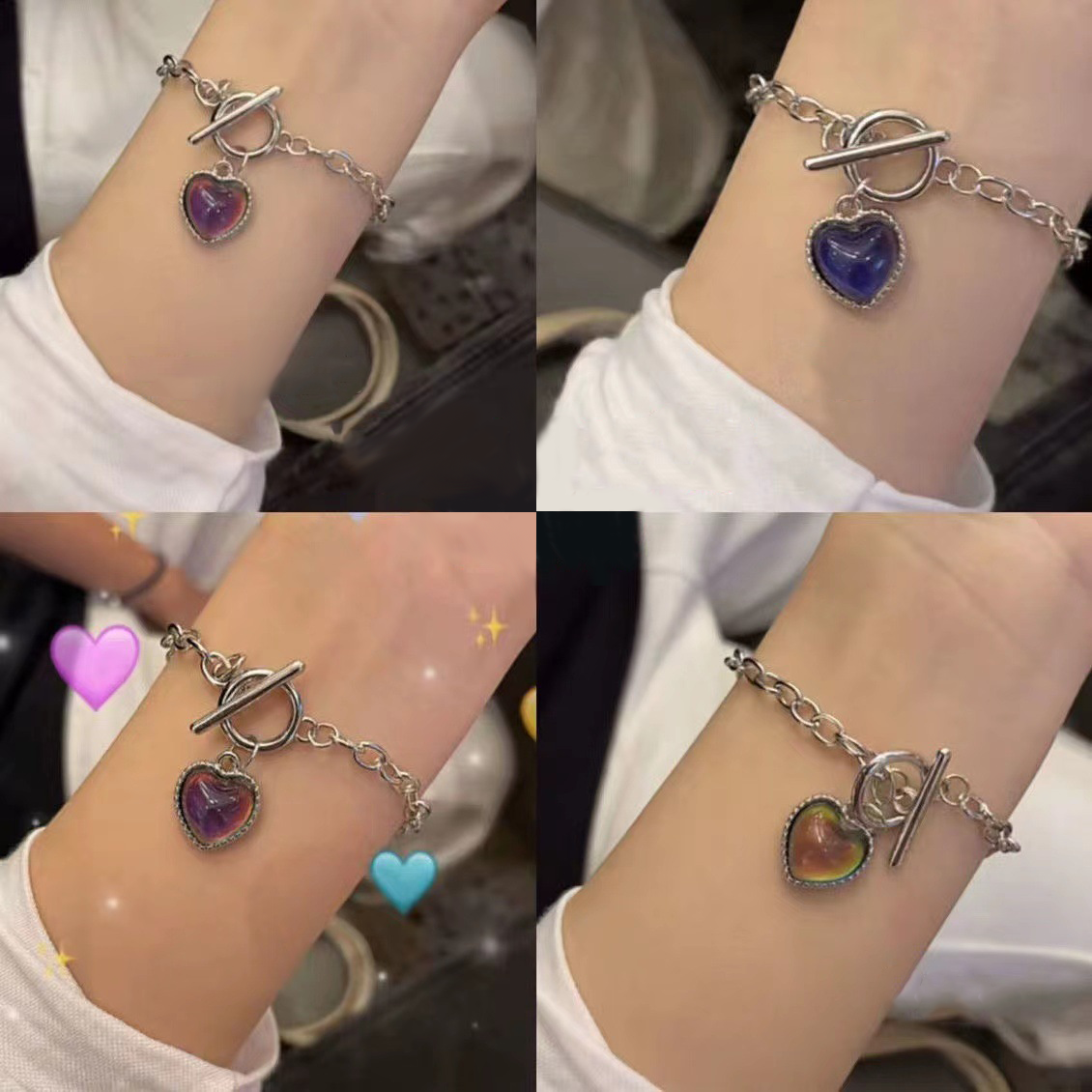 🔥KØB 1, FÅ 1 GRATIS🎁🔮Armbånd, der skifter farve efter humø