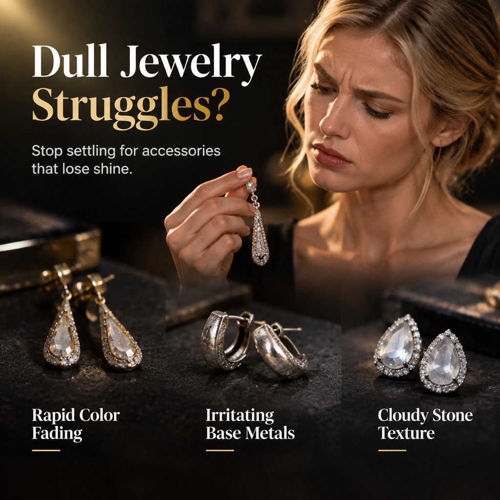 💎Elegante øreringe til kvinder med cubic zirconia – dobbeltsidede, dråbeformede, med kvaste