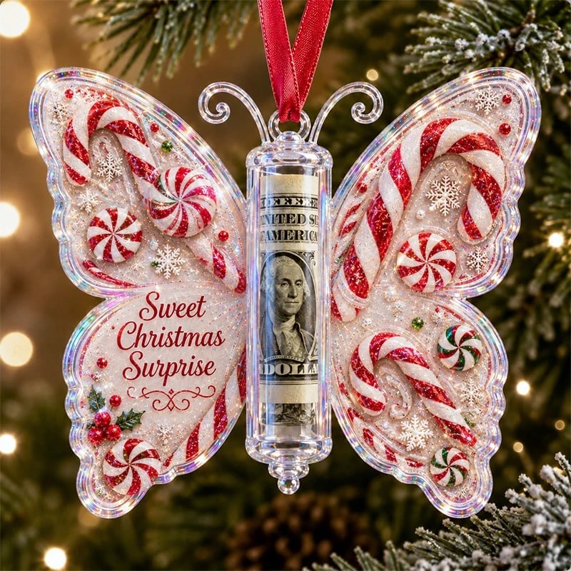 🦋💵 Julegave med sommerfuglepynt – En pengekasse til jul som minde 🎄✨