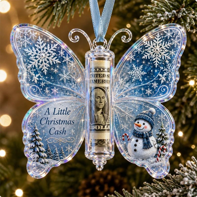 🦋💵 Julegave med sommerfuglepynt – En pengekasse til jul som minde 🎄✨
