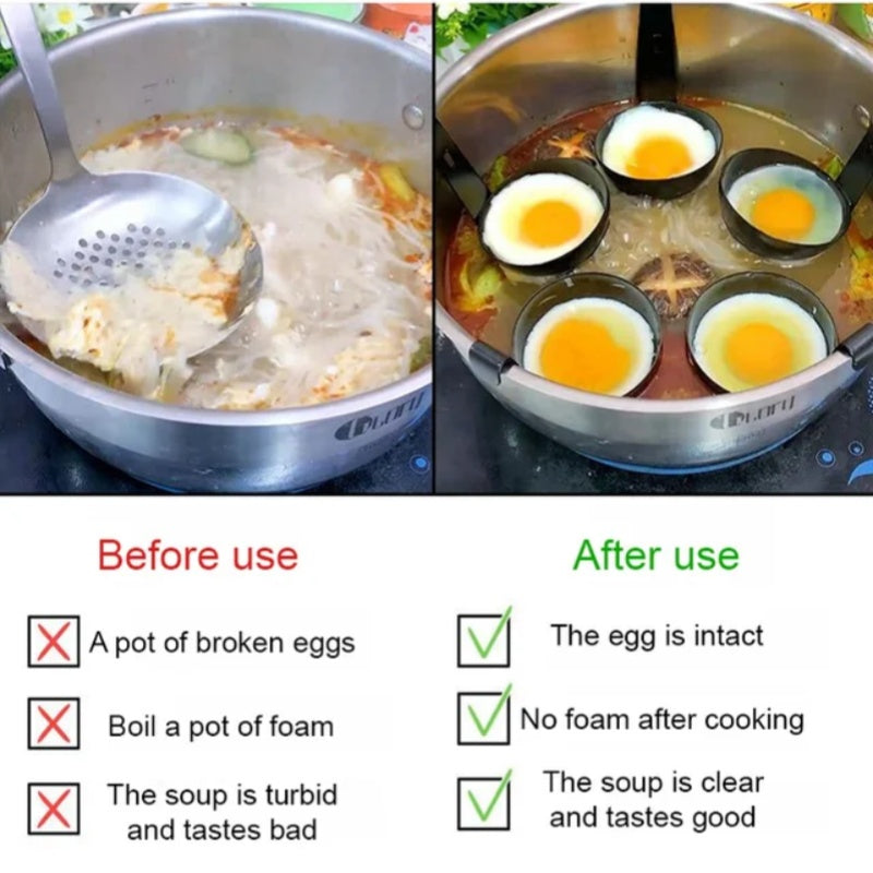 🎉2026-udsalg — Over 31 000 solgt! 🥚 KØB 1, FÅ 1 GRATIS!  🍳 Forme til pocherede æg med hængende ører – perfekte spa-æg hver gang 🍳