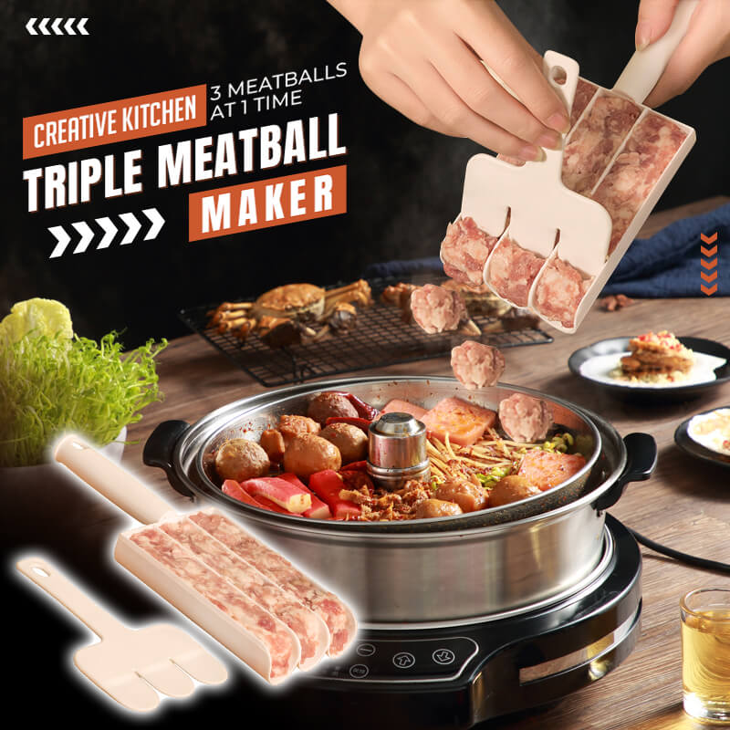 🎁 KØB 1 – FÅ 1 GRATIS! 🔥 Kreativ 3-i-1-form til kødboller – lav 3 perfekte kødboller på én gang – uden at få snavsede hænder – et must i køkkenet 🍖