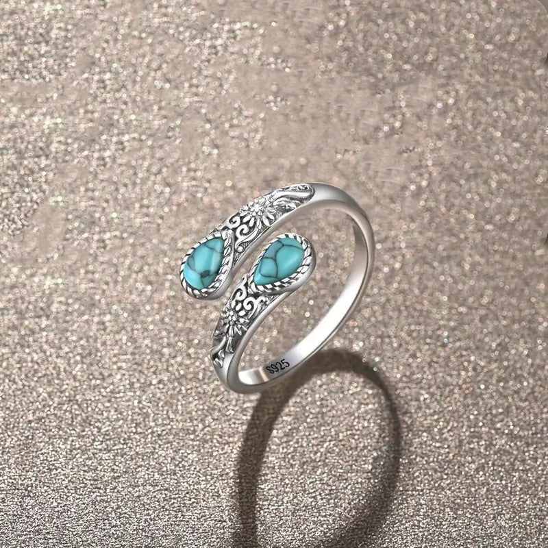🌿 Alsidig, åben ring med smukt glitrende zirkoner🎁Eksklusivt tilbud med begrænset gyldighedsperiod