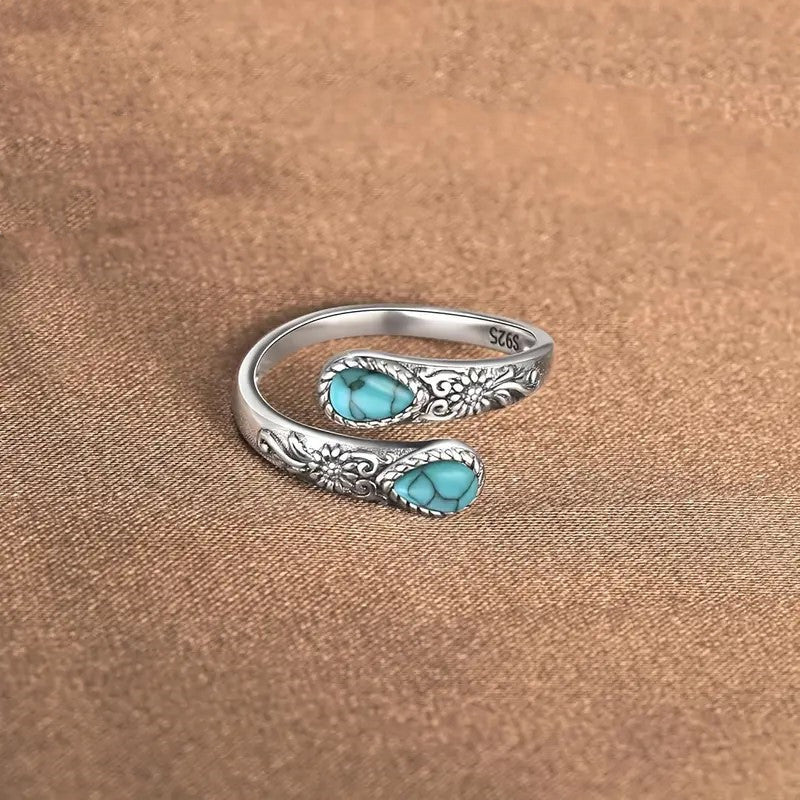🌿 Alsidig, åben ring med smukt glitrende zirkoner🎁Eksklusivt tilbud med begrænset gyldighedsperiod