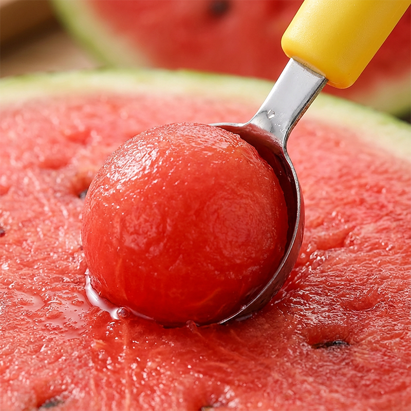 🍉 Få 50 % rabat nu! 3-delt sæt til frugt og meloner – til udskæring, formning og pynt – i rustfrit stål, kompakt opbevaring, behagelig at holde på – særligt velegnet til honningmelon, vandmelon og bløde frugter 🍓