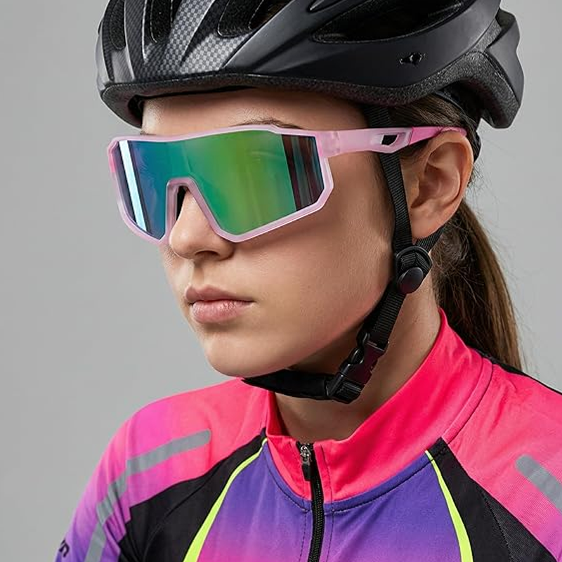 🕶️ Polariserede sportsolbriller til mænd og kvinder – UV400 og farverige spejlglas