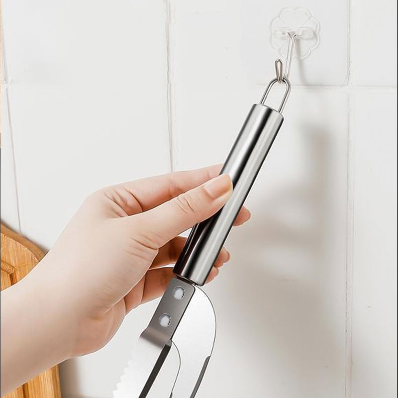 🔪 50 % RABAT NU! Multifunktionel fiskekniv i rustfrit stål – ultraskarpt blad, takket ryg for nem afskalning og ergonomisk håndtag – perfekt til filetering, udtagning og hakning af urter 🐟