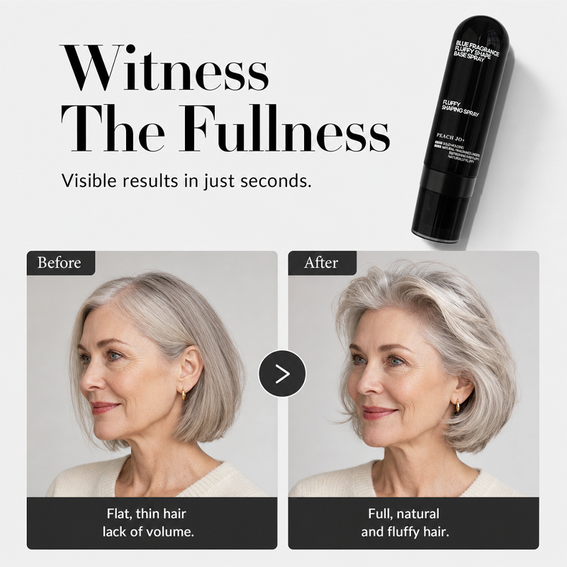 🎉50 % rabat! 👩 Volumengivende og fiksering-spray med ferskenduft – til let, fyldigt hår og langvarig hold.
