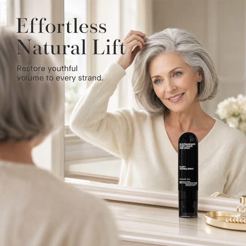 🎉50 % rabat! 👩 Volumengivende og fiksering-spray med ferskenduft – til let, fyldigt hår og langvarig hold.