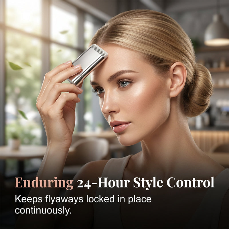 ✨💇‍♀️ Bærbar hårstylingstift med kam – til udglatning af flyvende hår og styling af babyhå