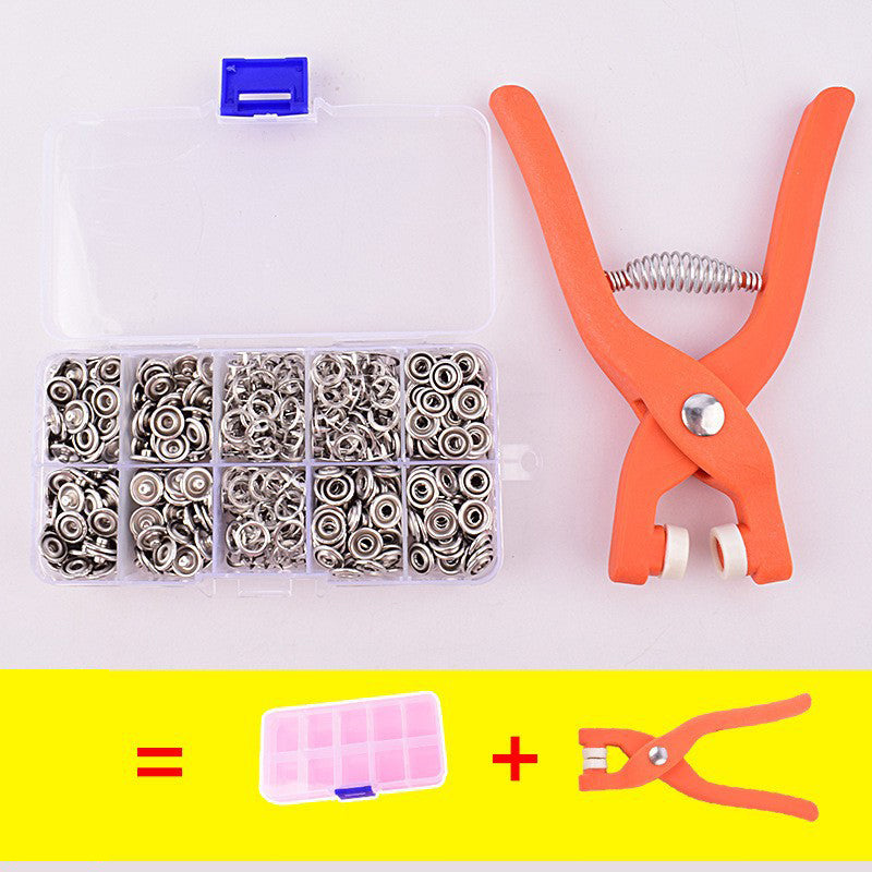 🧷 50 % RABAT KUN I DAG ✨ Sæt med tang til trykknapper uden syning — ingen nål, ingen trå
